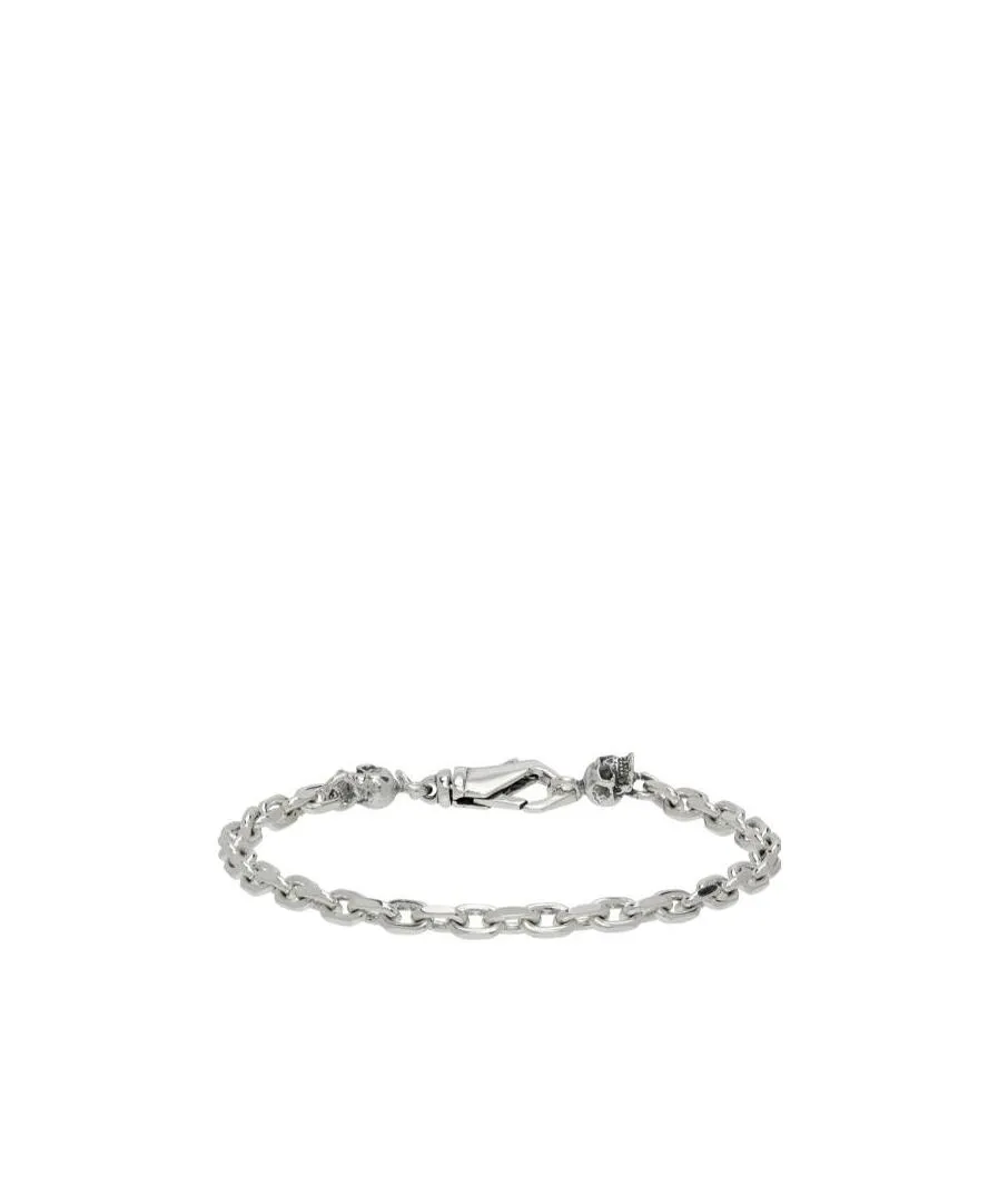 Skull-Charm Chain Bracelet