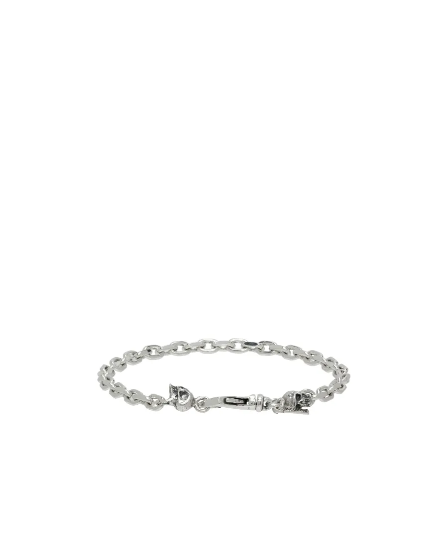 Skull-Charm Chain Bracelet