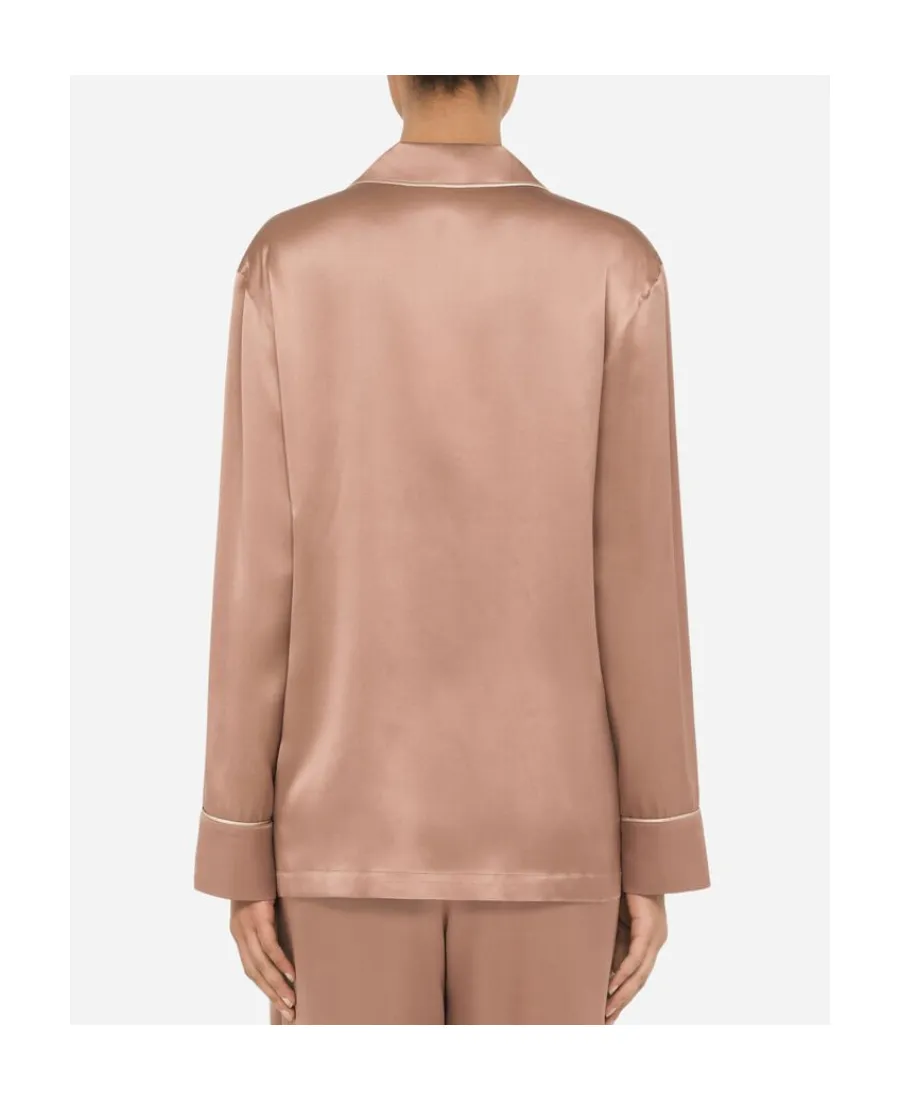 Dolce & Gabbana Buttoned Long-Sleeved Pajama Shirt