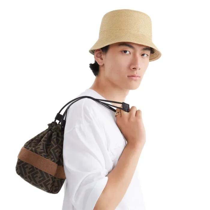 Fendi Monogram Detailed Bucket Hat
