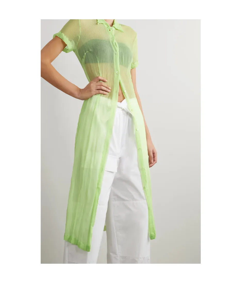 Pleated Shirt Dress