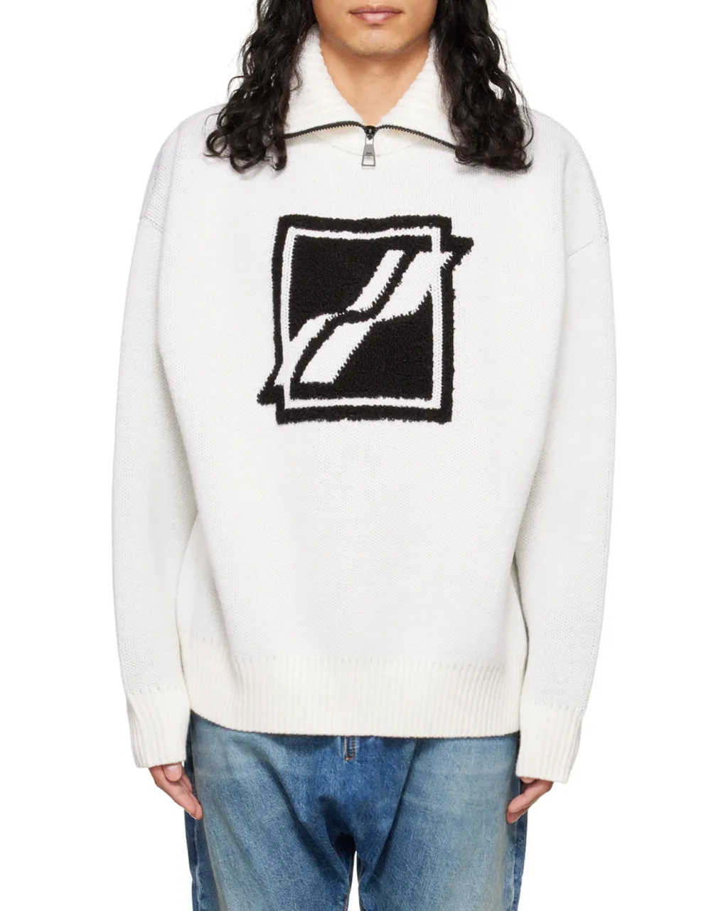 Logo Semi-Zipper Sweater