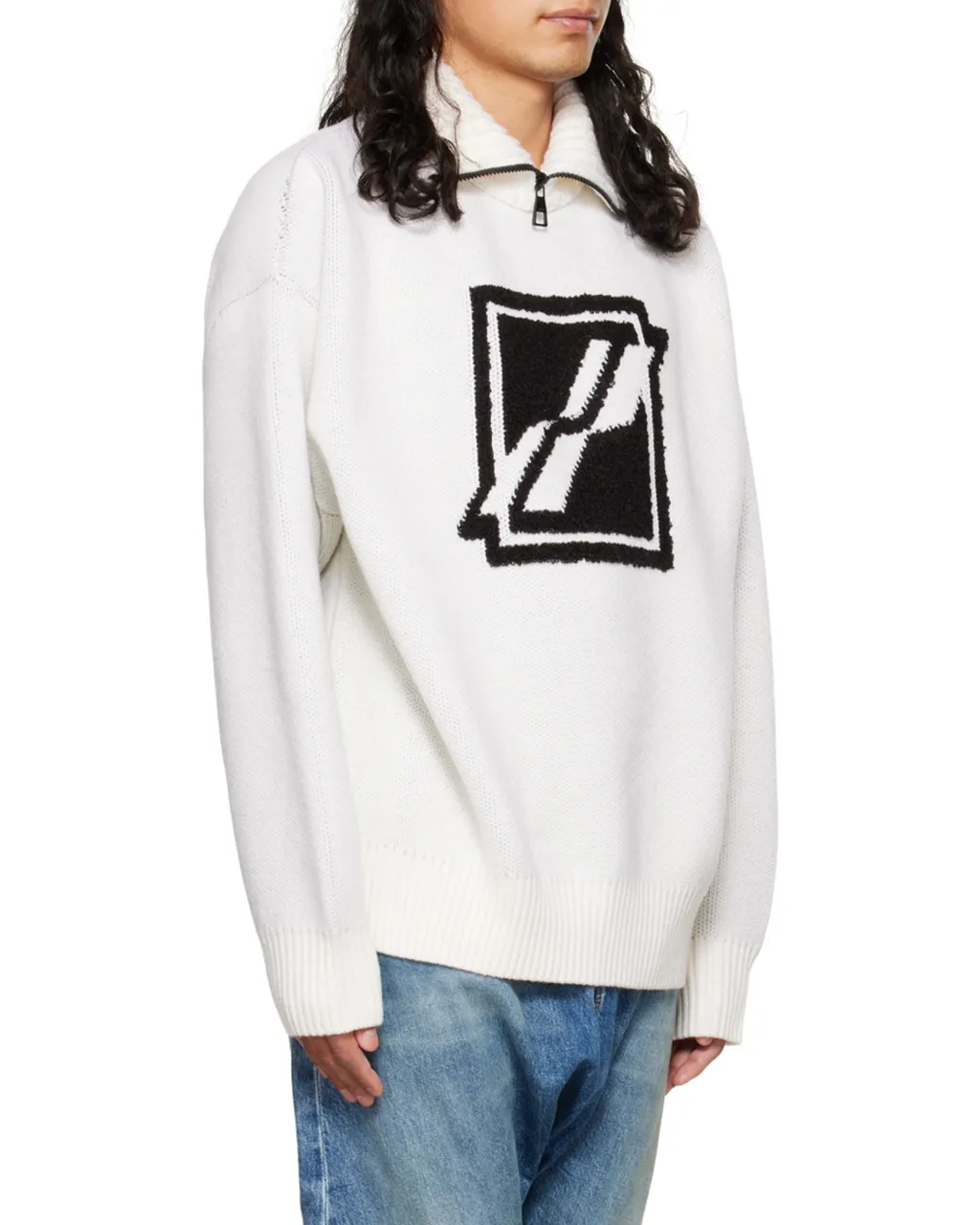 Logo Semi-Zipper Sweater