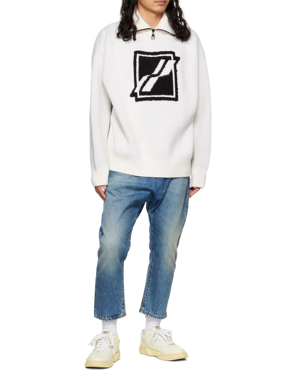 Logo Semi-Zipper Sweater
