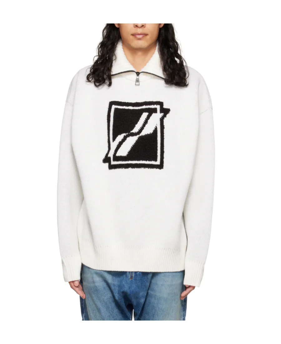 Logo Semi-Zipper Sweater