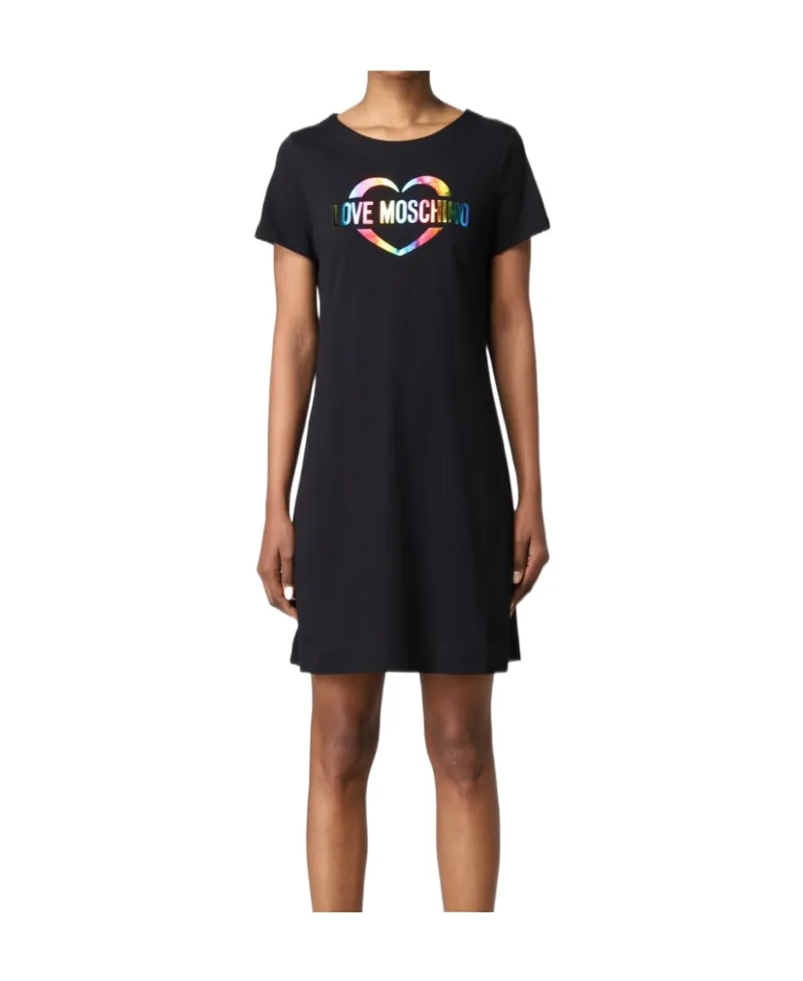 Round Neck Short-Sleeved Dress
