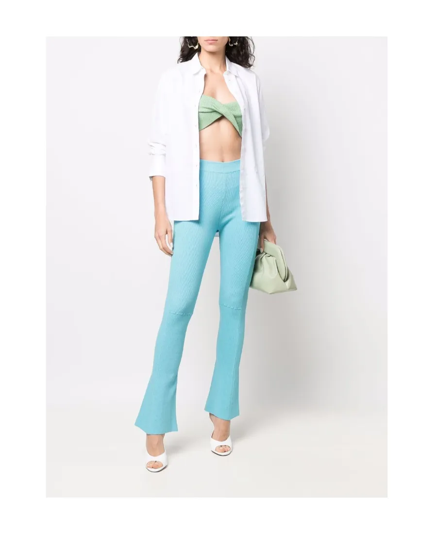 High-Waisted Casual Pants