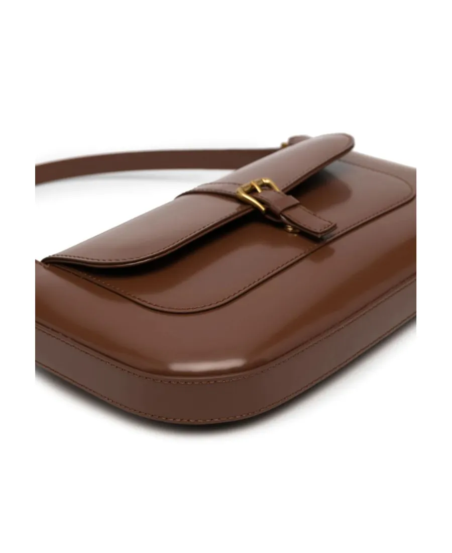 By Far Miranda Buckle Detailed Shoulder Bag