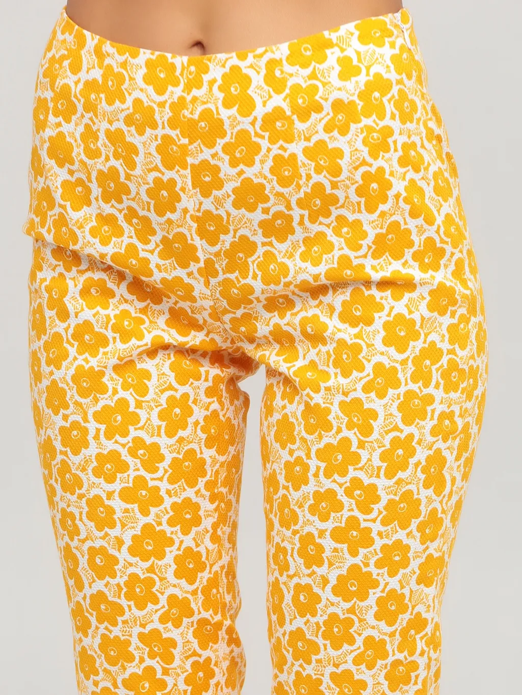 Floral Design Casual Pants