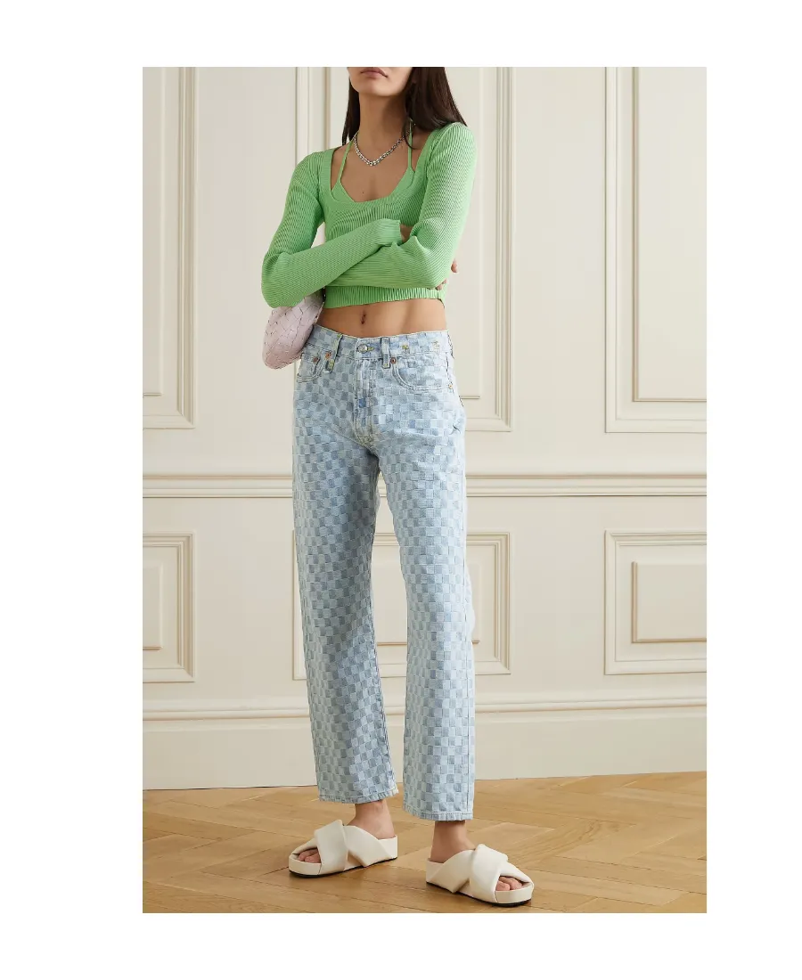 Plaid Jeans