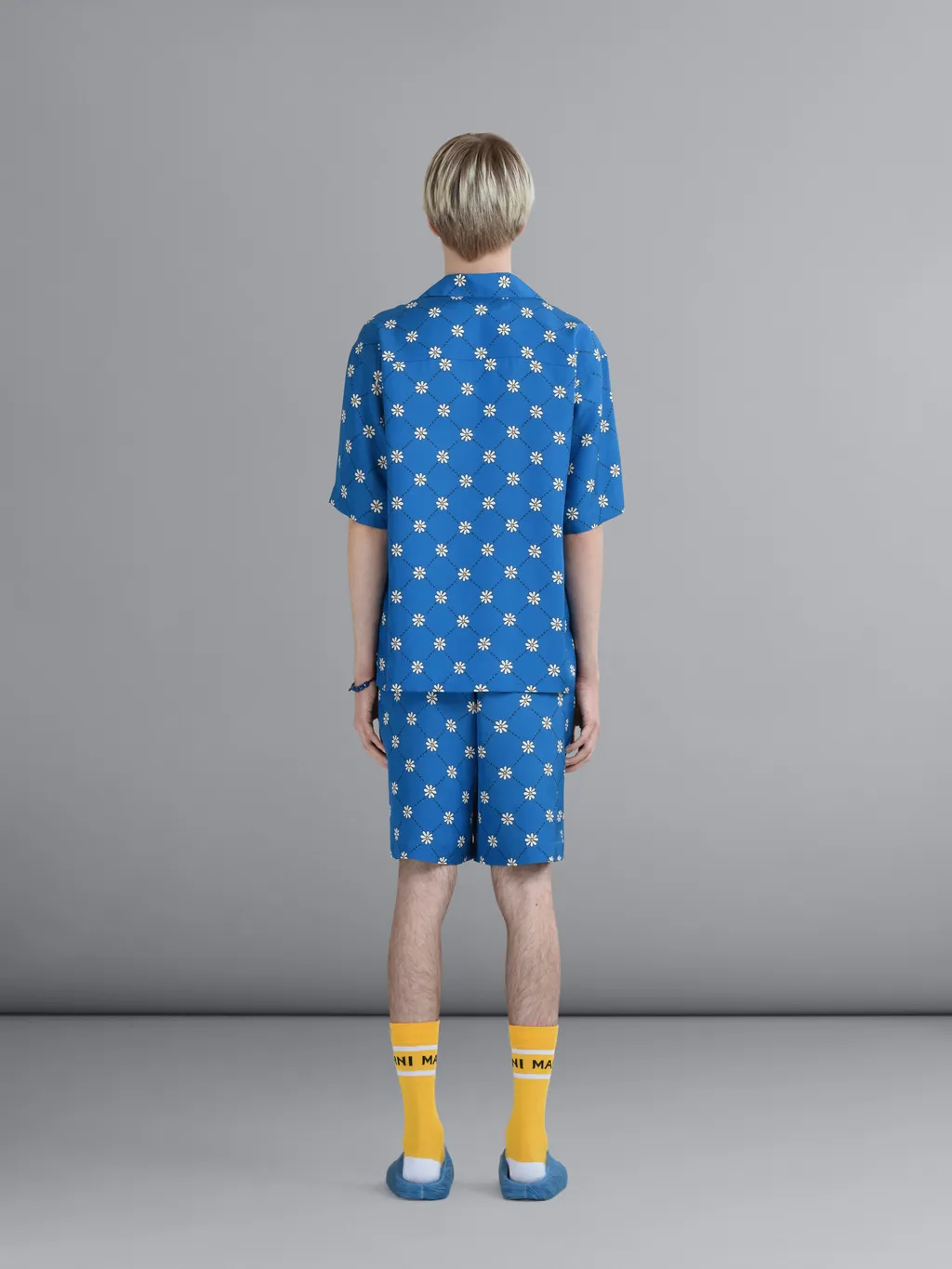 Marni Marnigram Elastic Waist Bermuda Shorts