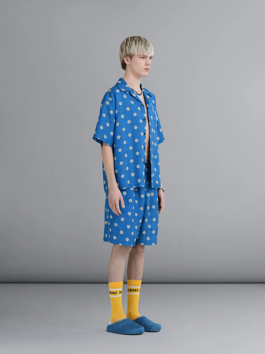 Marni Marnigram Elastic Waist Bermuda Shorts