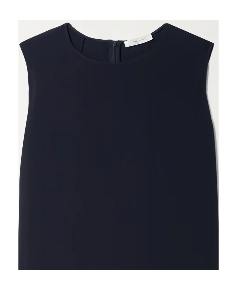 Round Collar Sleeveless Dress
