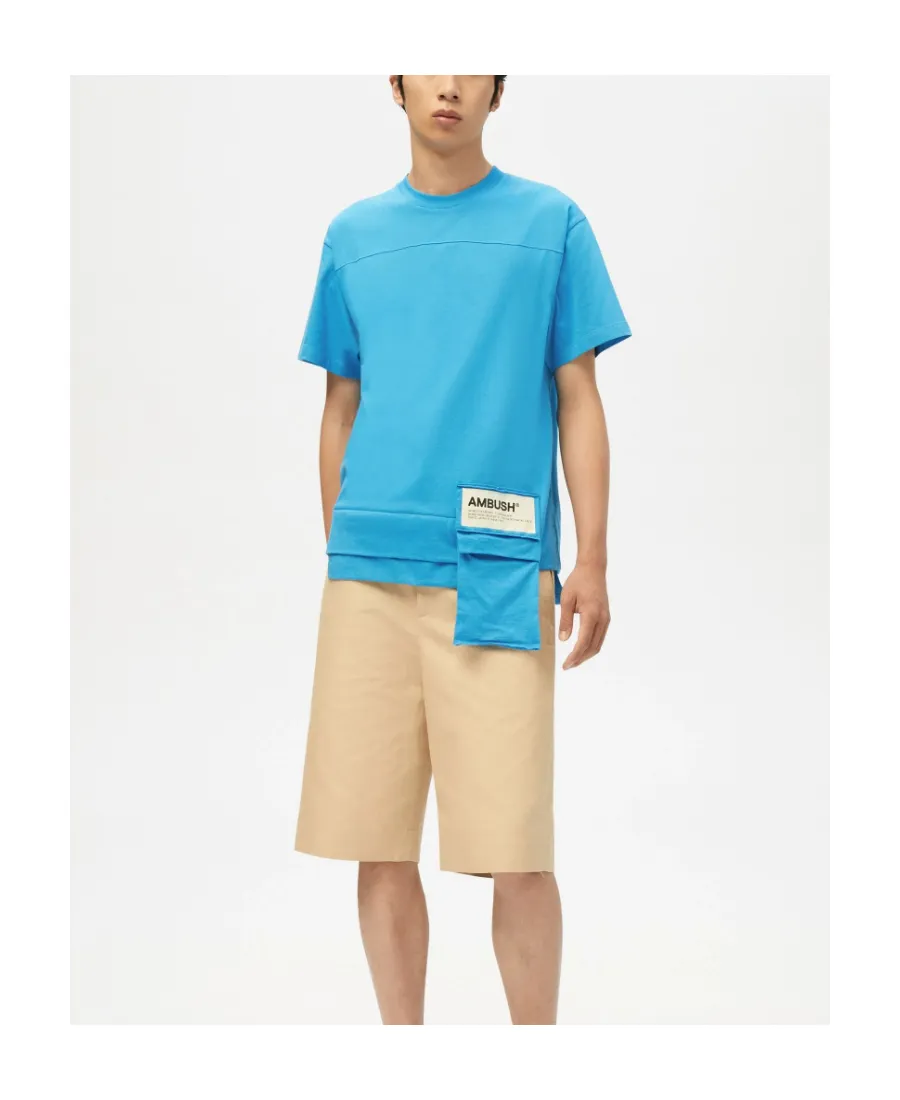 Waist Pocket T-Shirt Deep Water White As