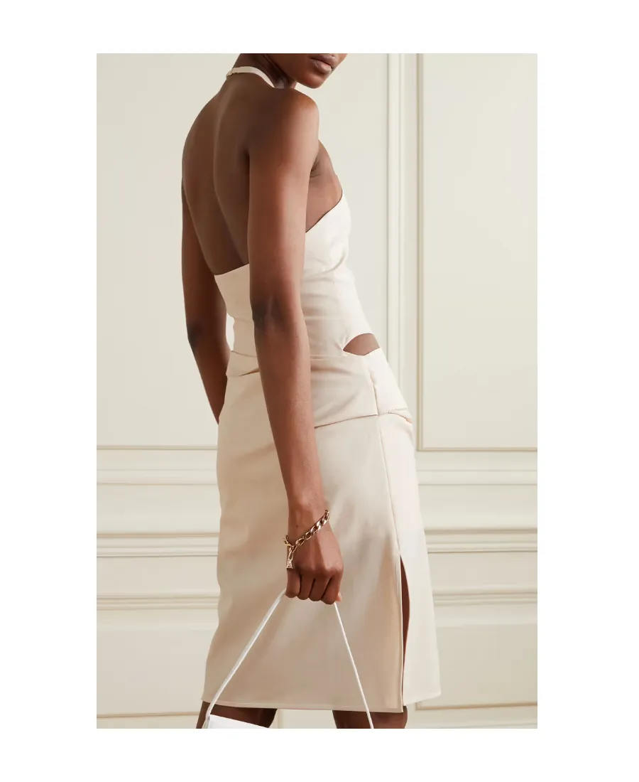 Jacquemus Cut-Out Sleeveless Asymmetric Dress
