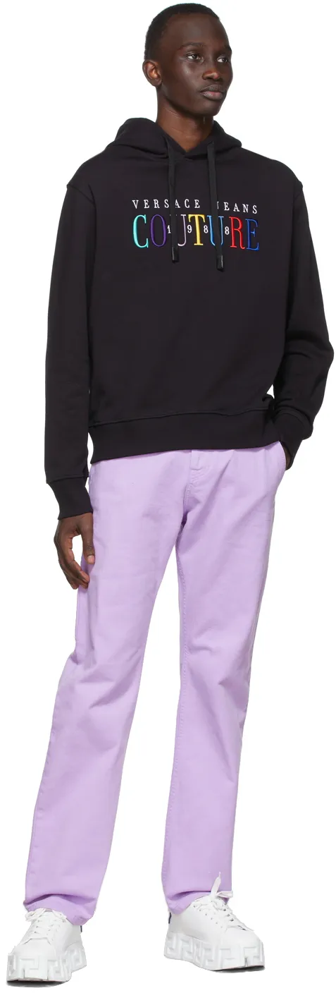 Embroidered-Logo Cotton Hoodie