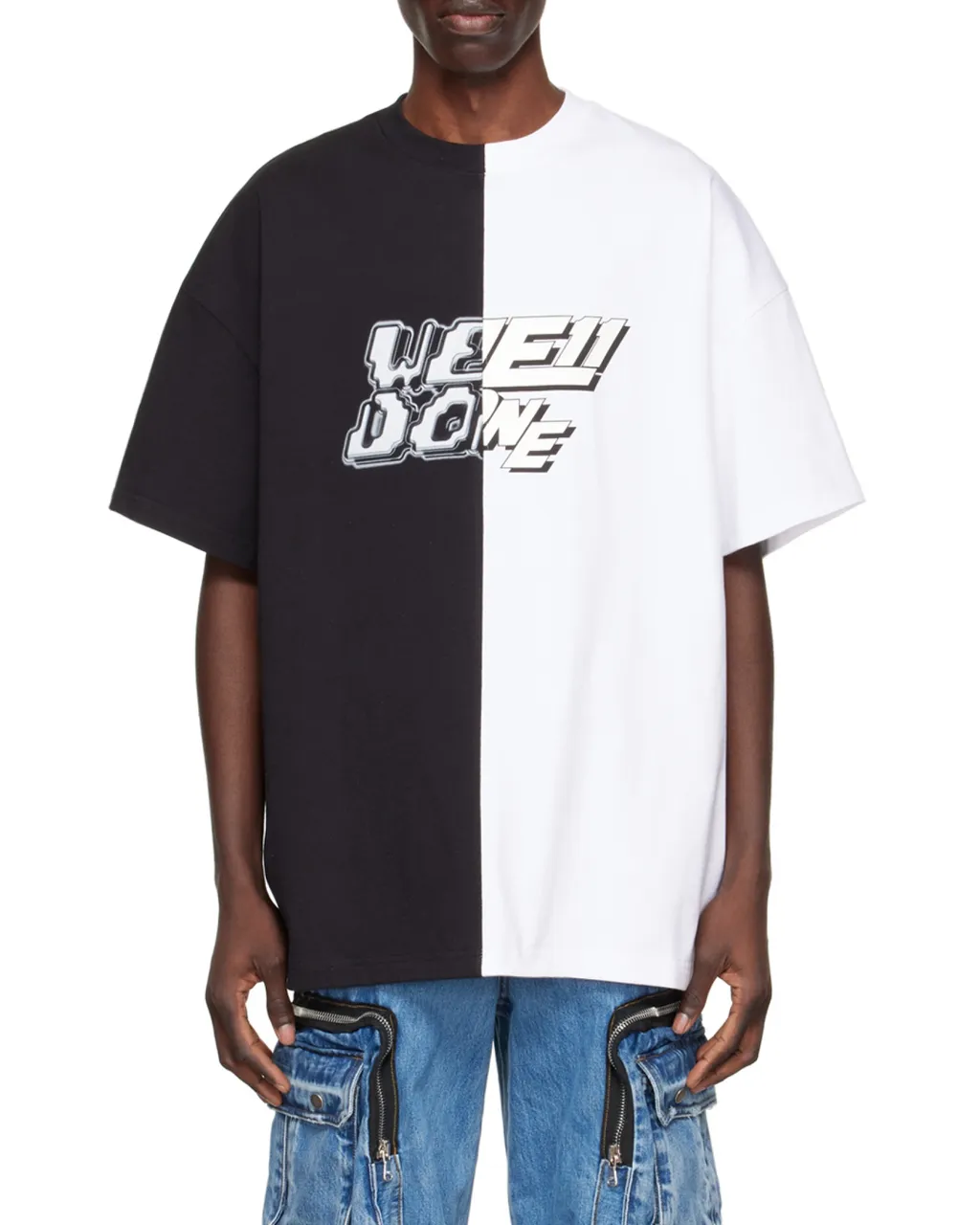 Two-Tone Logo-Print T-Shirt