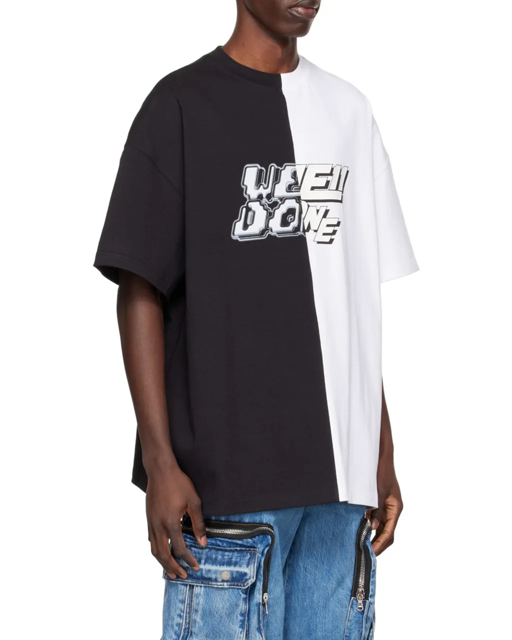 Two-Tone Logo-Print T-Shirt