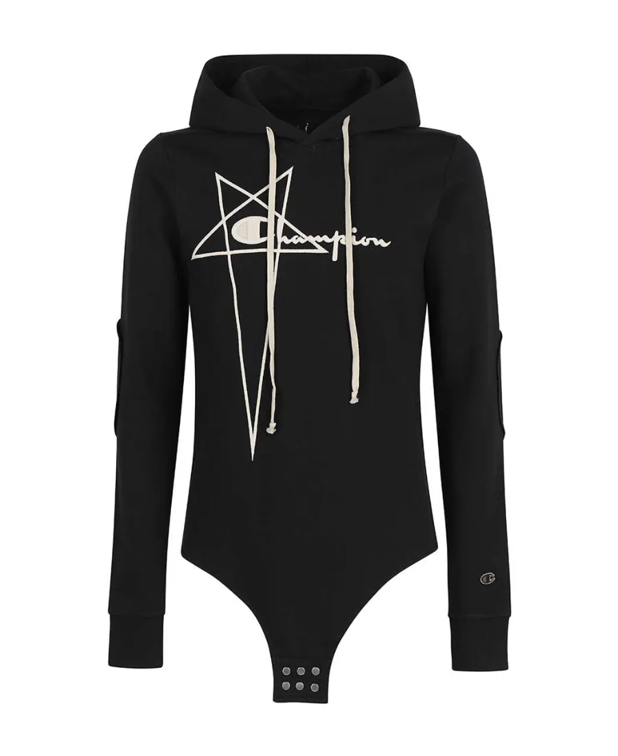 Rick Owensxchampion Co-Named Logo Embroidered Jumpsuit