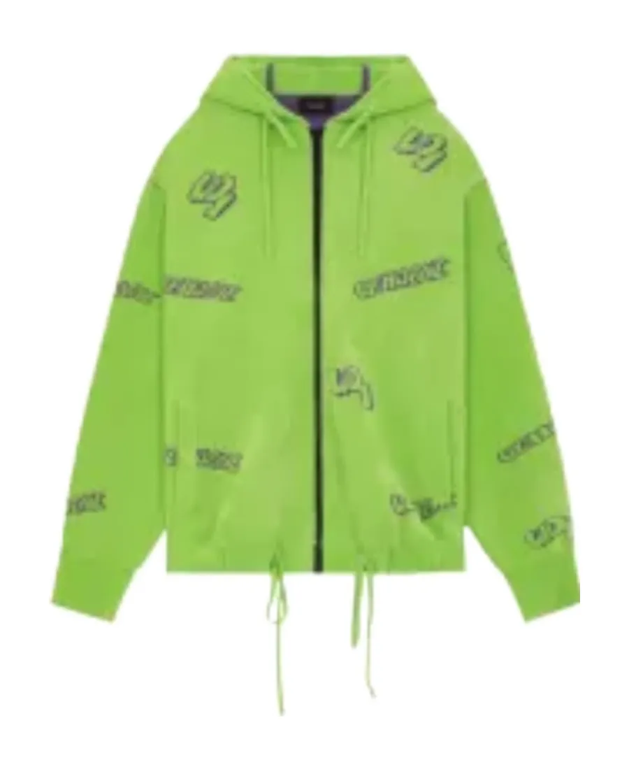 Terry-Cloth Zip-Up Hoodie