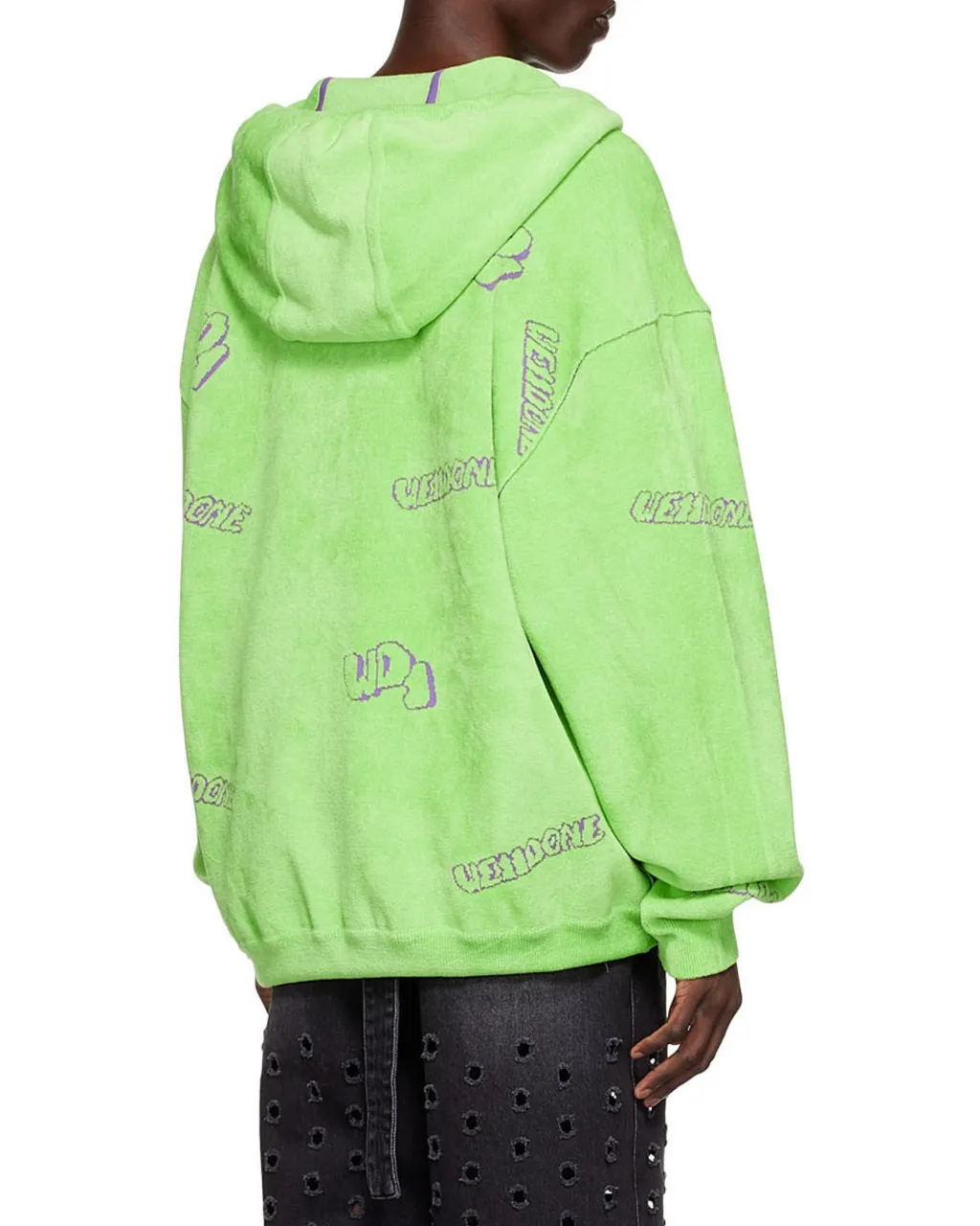 Terry-Cloth Zip-Up Hoodie
