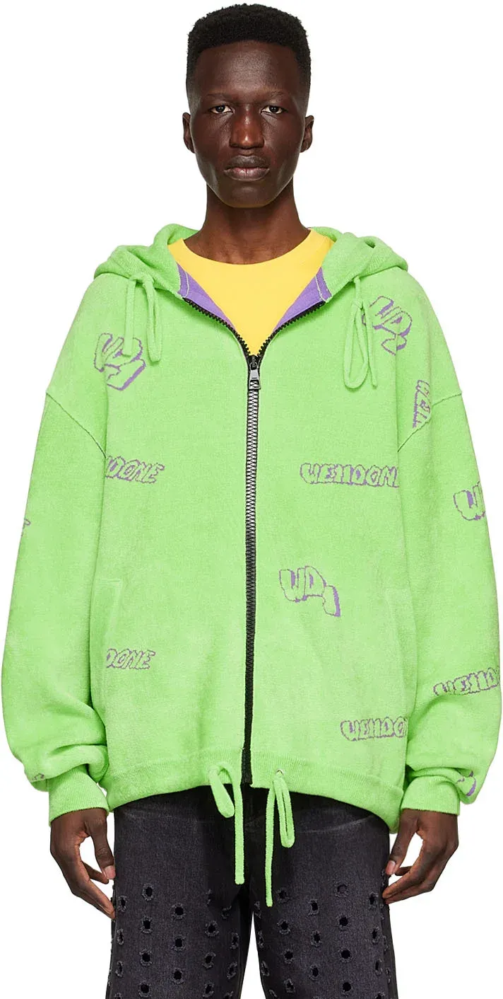 Terry-Cloth Zip-Up Hoodie