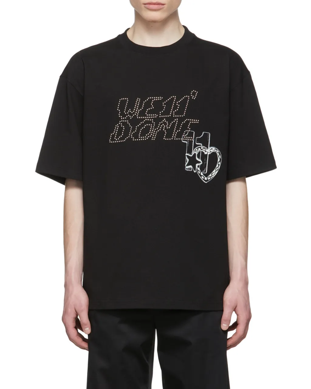 Stud-Logo Short-Sleeved T-Shirt