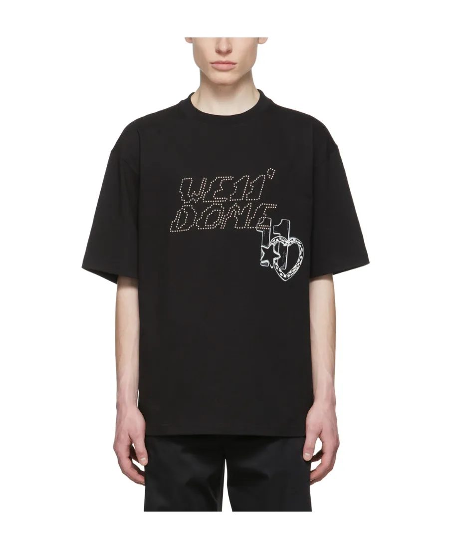 Stud-Logo Short-Sleeved T-Shirt