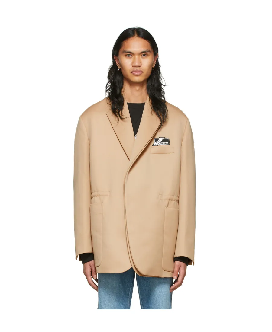 We11Done Logo Patch Twill Blazer