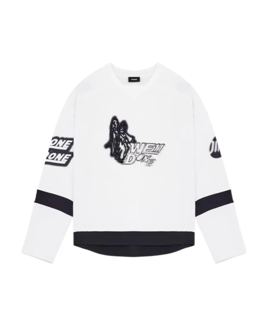 T-Shirt With Round Neck And Long Sleeves