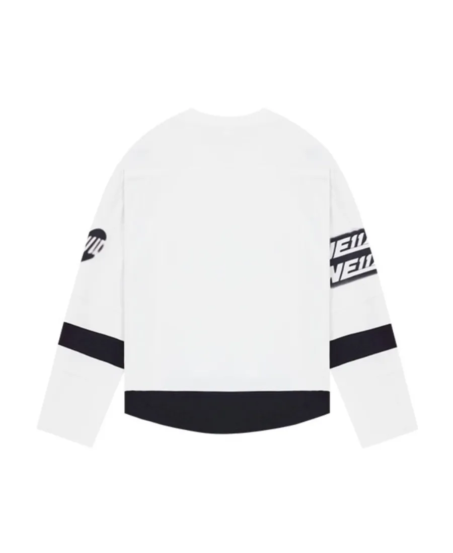 T-Shirt With Round Neck And Long Sleeves
