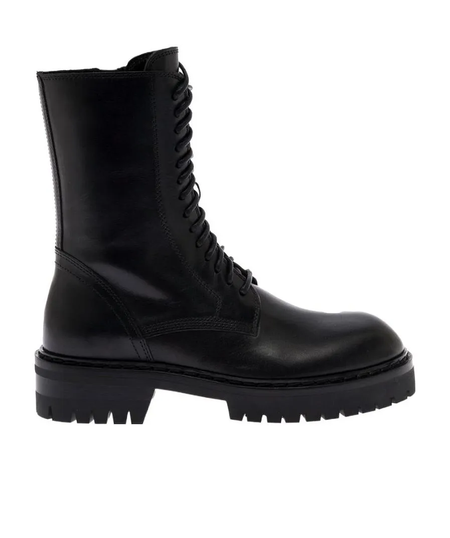 Ann Demeulemeester Round Toe Ankle Boots