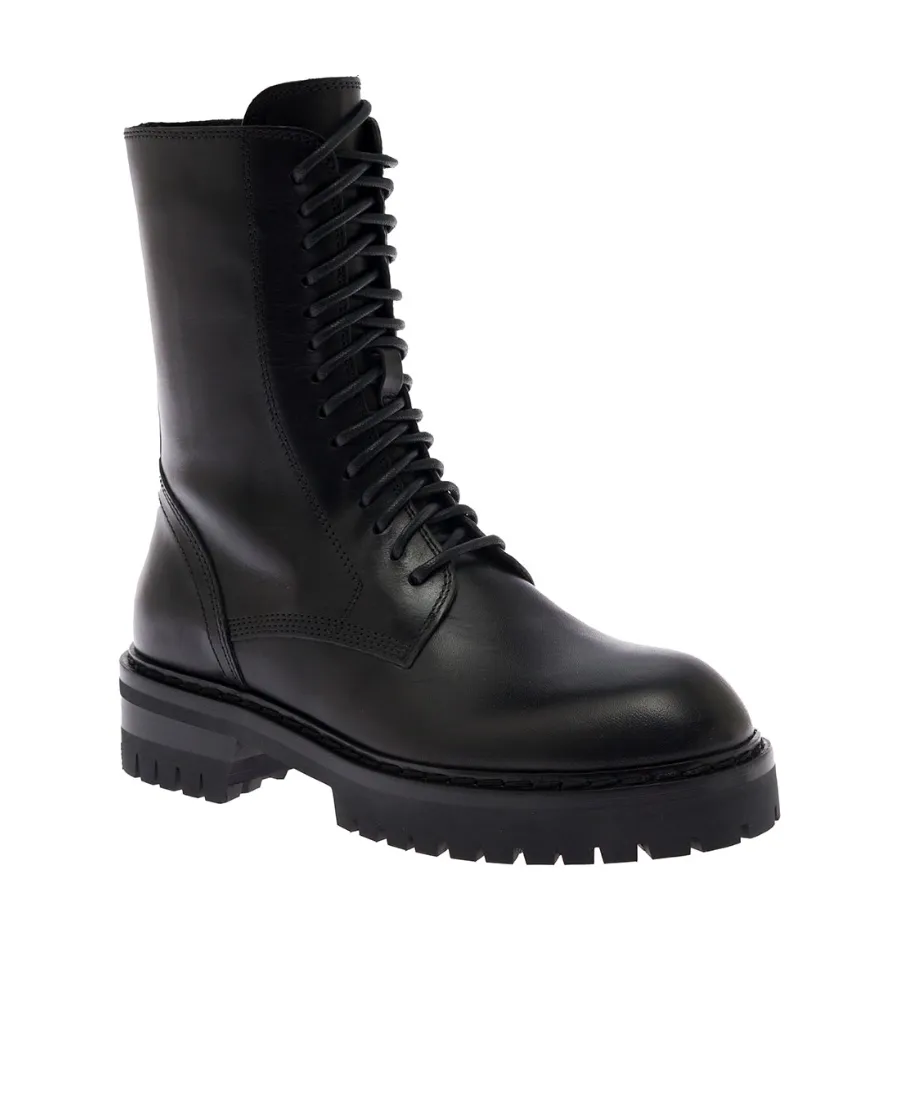 Ann Demeulemeester Round Toe Ankle Boots