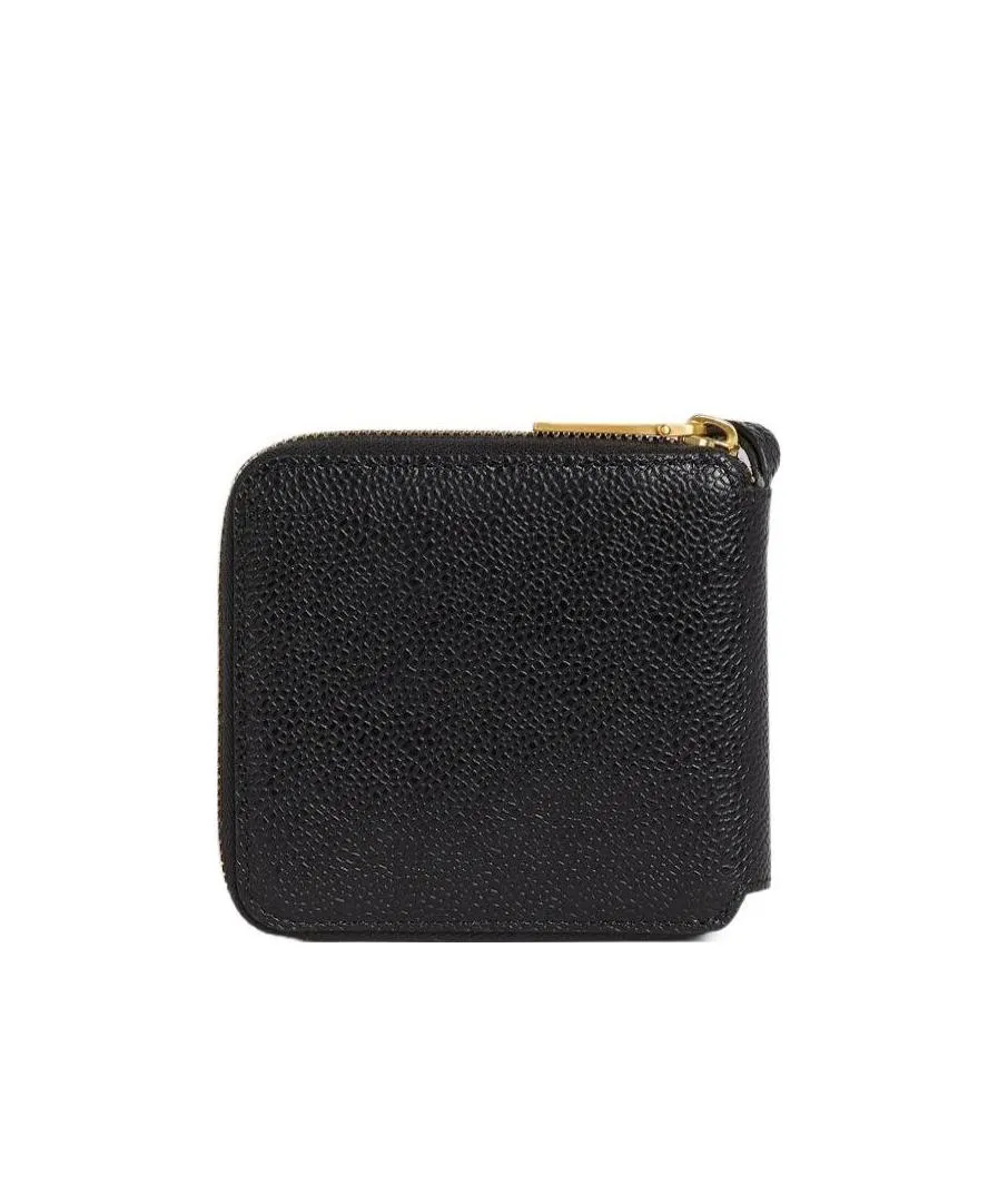 4-Bar Debossed Compact Wallet