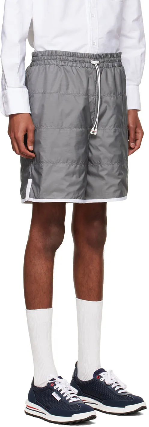 Thom Browne Ripstop Drawstring Track Shorts