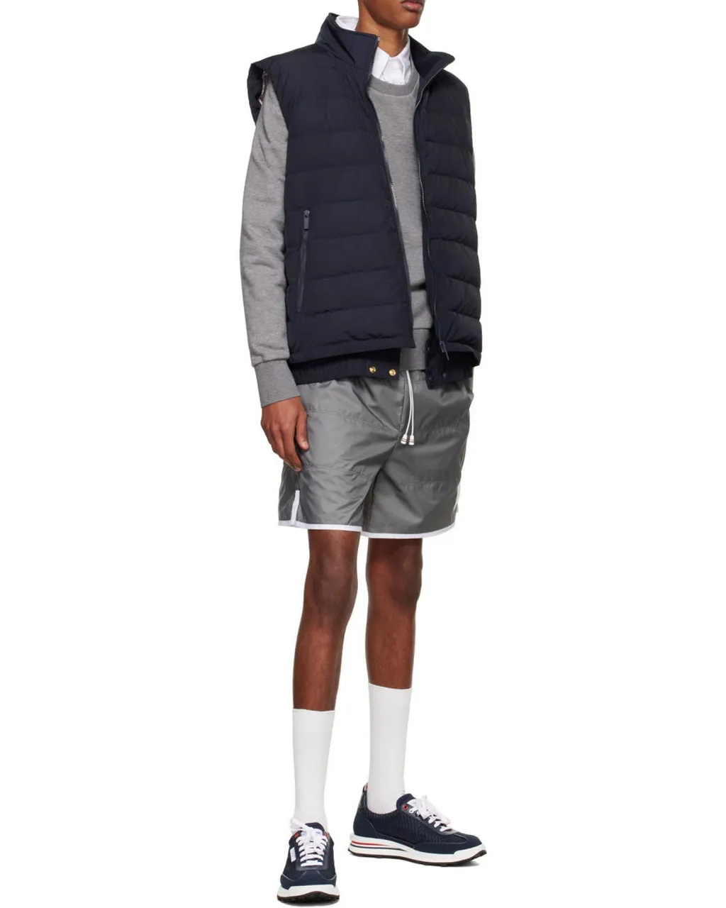 Thom Browne Ripstop Drawstring Track Shorts