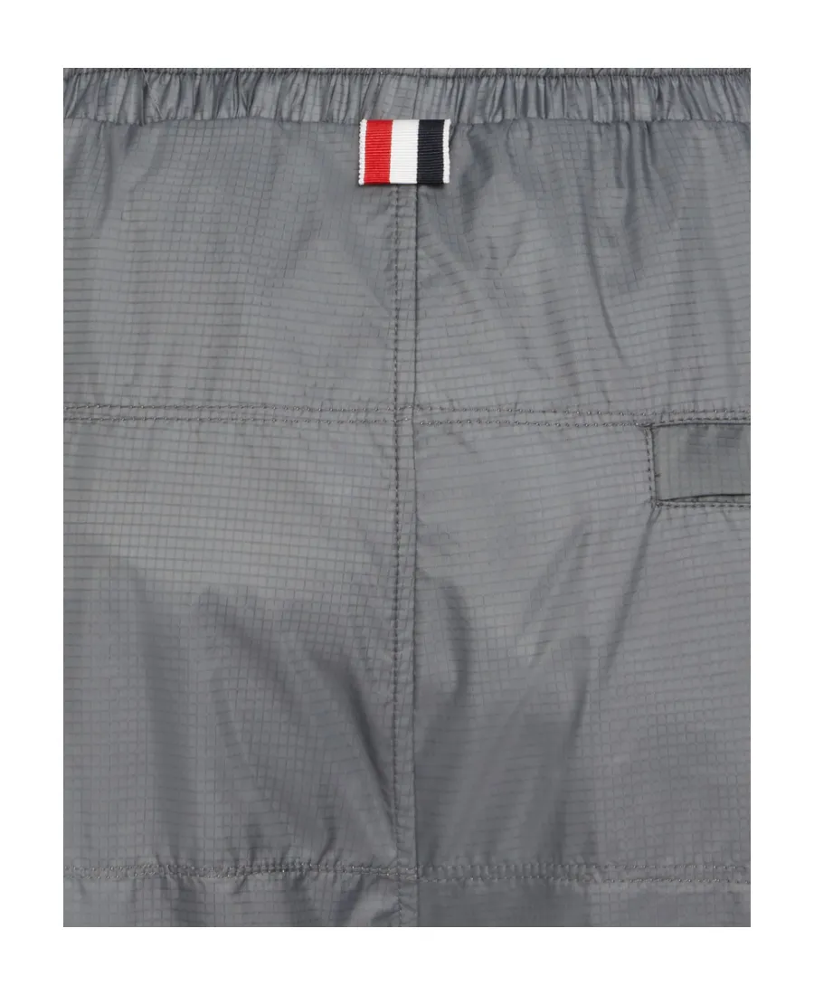 Thom Browne Ripstop Drawstring Track Shorts
