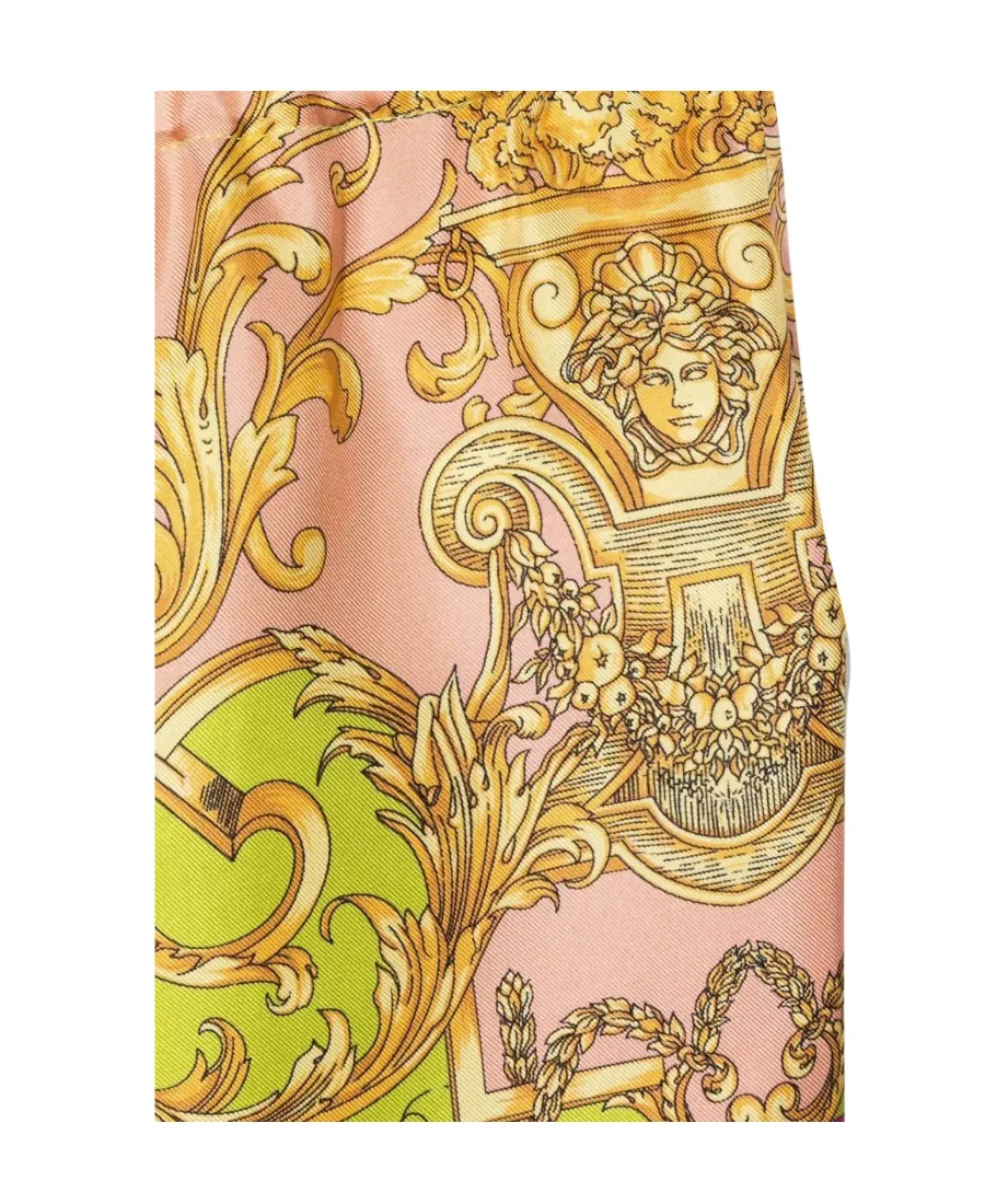 Versace Kids All-Over Patterned Wide Leg Trousers