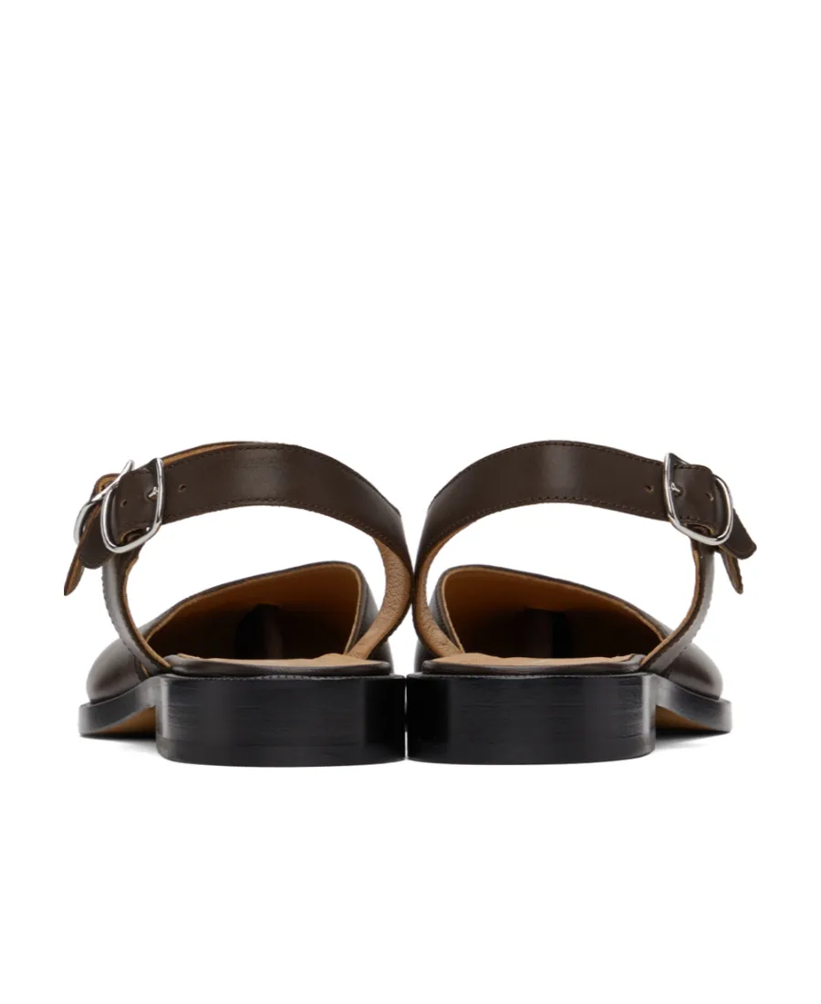 Logo Shoes With Bare Heels