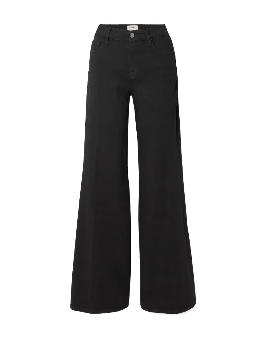 High-Waisted Wide-Leg Jeans