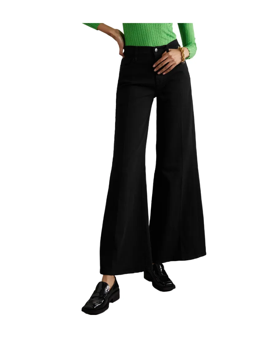 High-Waisted Wide-Leg Jeans