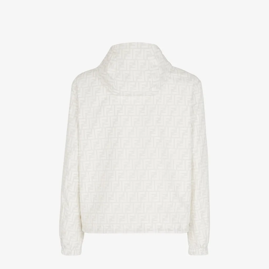 Fendi Ff Printed Hooded Reversible Jacket
