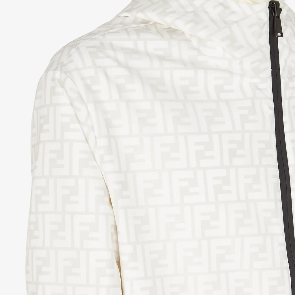 Fendi Ff Printed Hooded Reversible Jacket