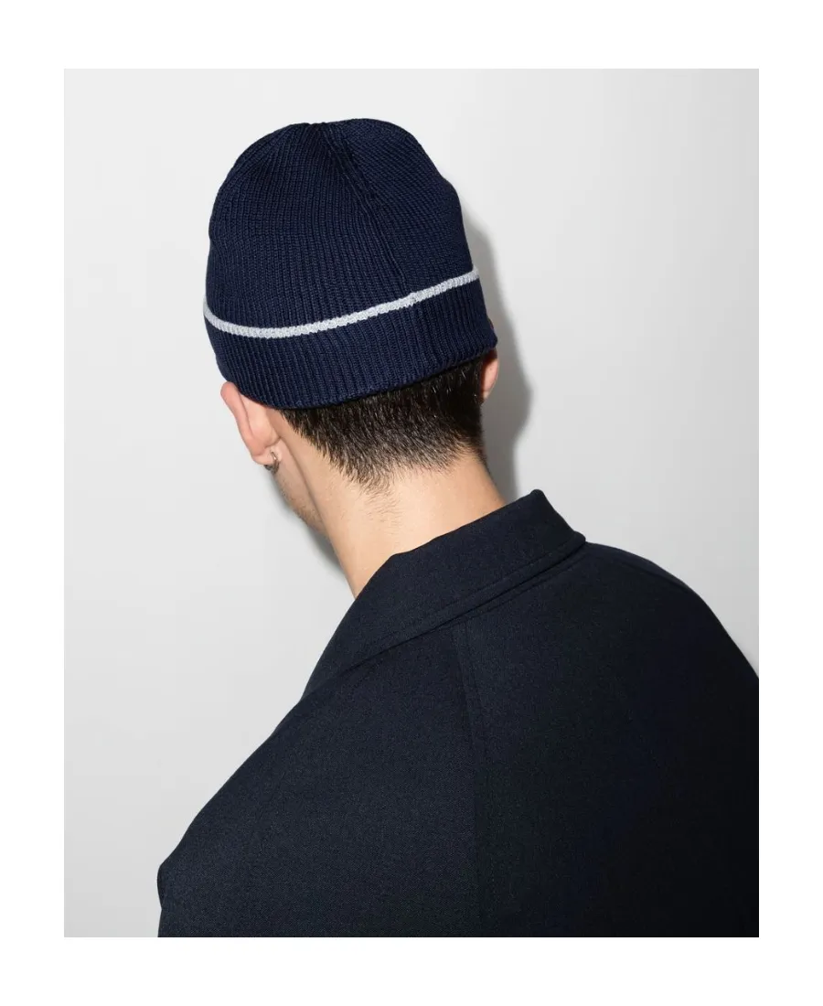 Seam-Detail Knitted Beanie