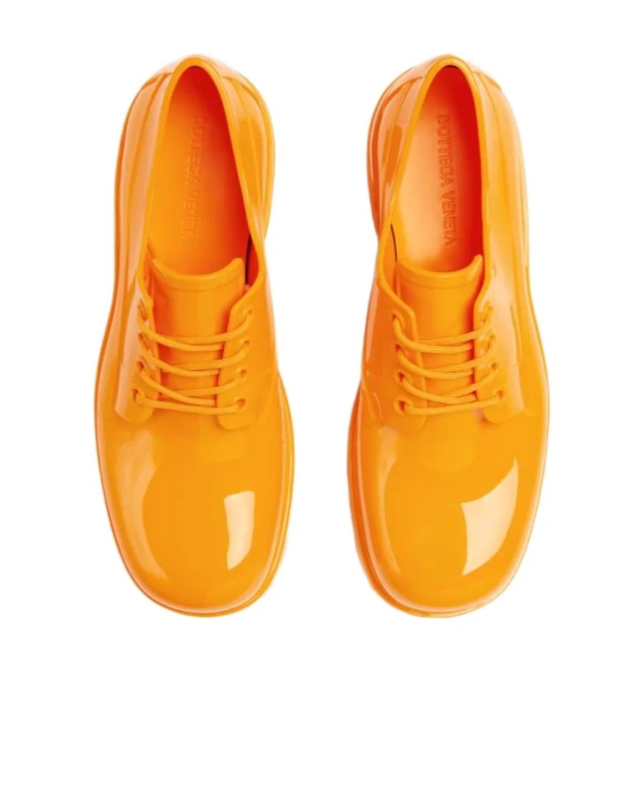 Rubber Lace-Up Casual Shoes