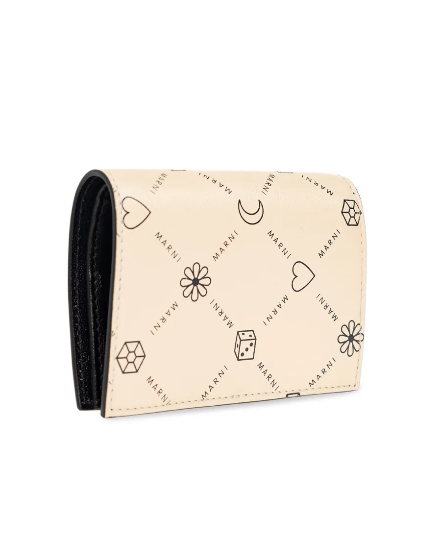 Geometric Logo-Print Wallet
