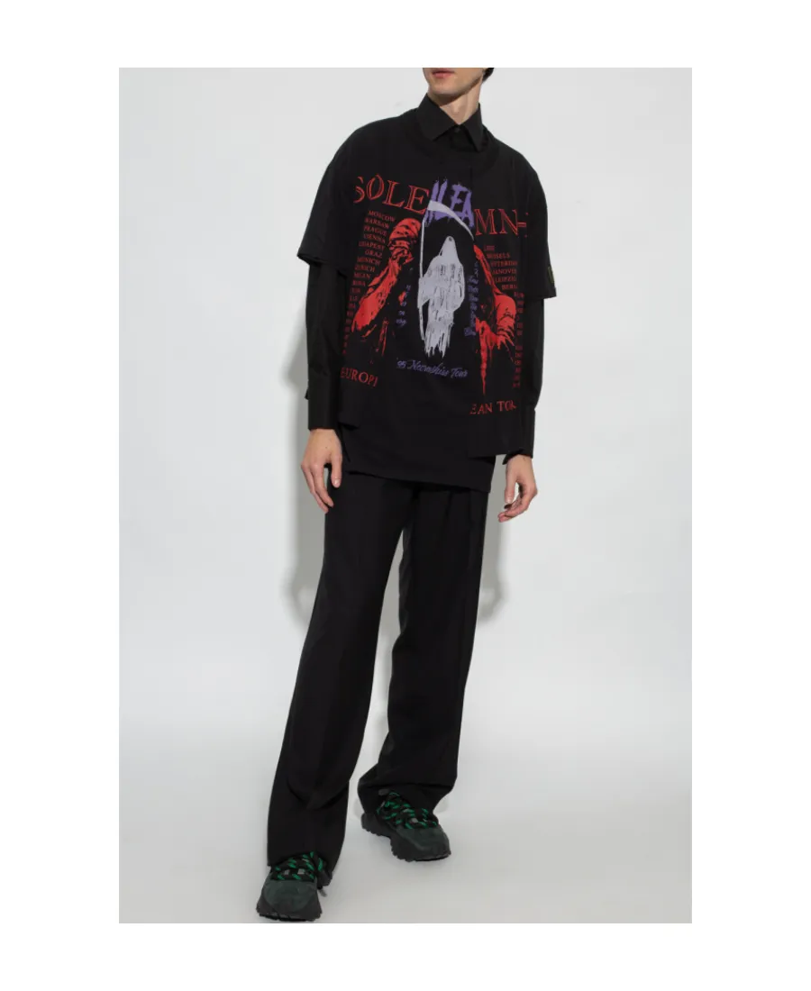 Graphic-Print Layered T-Shirt