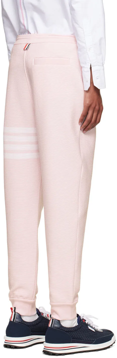 Ottoman Rib 4-Bar Stripe Track Pants