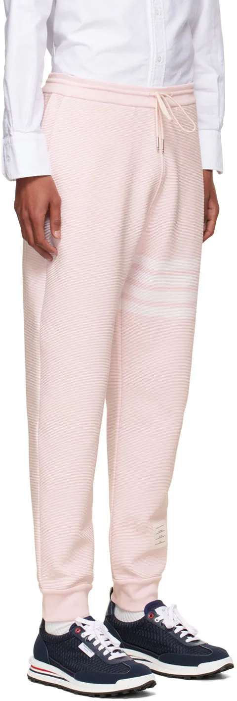 Ottoman Rib 4-Bar Stripe Track Pants
