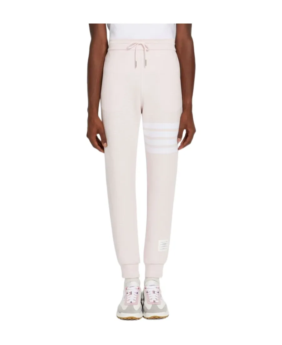 Ottoman Rib 4-Bar Stripe Track Pants